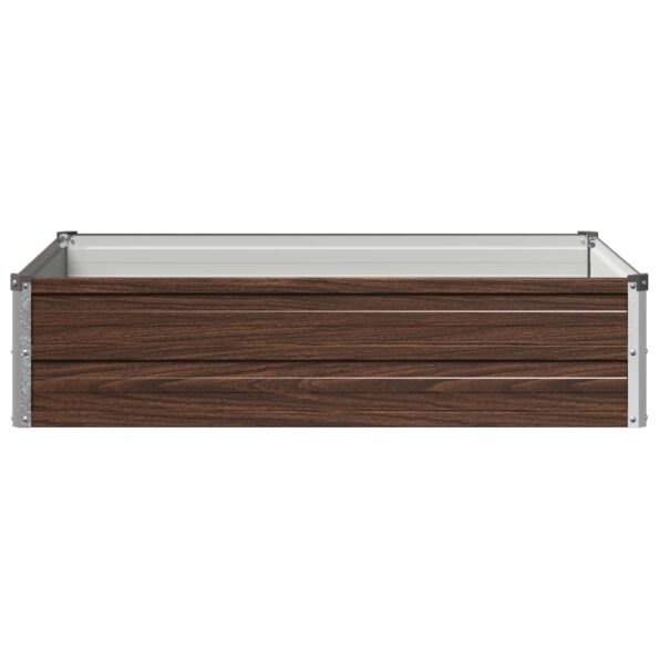 vidaXL Vyvýšený záhon Čierna 100 x 80 x 24 cm studené valcovaná oceľ – Obrázok 3