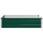 vidaXL Vyvýšený záhon Zelená 100 x 80 x 24 cm studené valcované oceľ – Obrázok 3