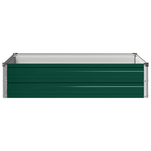 vidaXL Vyvýšený záhon Zelená 100 x 80 x 24 cm studené valcované oceľ – Obrázok 3