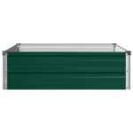 vidaXL Vyvýšený záhon Zelená 100 x 80 x 24 cm studené valcované oceľ – Obrázok 4