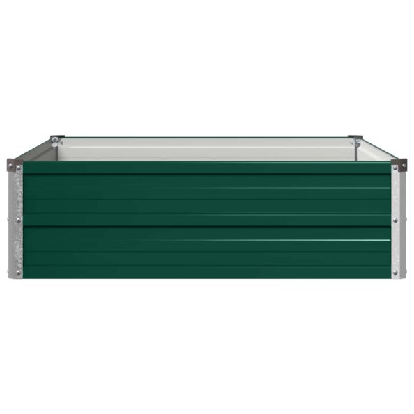 vidaXL Vyvýšený záhon Zelená 100 x 80 x 24 cm studené valcované oceľ – Obrázok 4