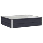 vidaXL Vyvýšený záhon Antracitová 100 x 80 x 24 cm – Obrázok 2
