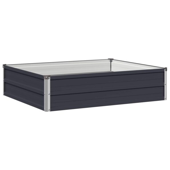 vidaXL Vyvýšený záhon Antracitová 100 x 80 x 24 cm – Obrázok 2