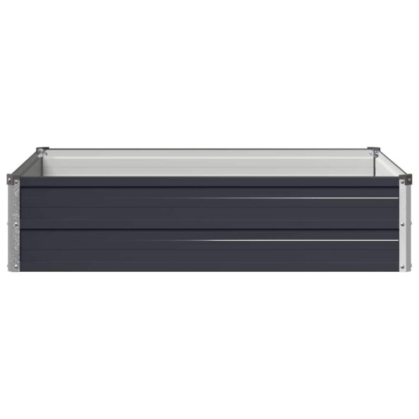 vidaXL Vyvýšený záhon Antracitová 100 x 80 x 24 cm – Obrázok 3