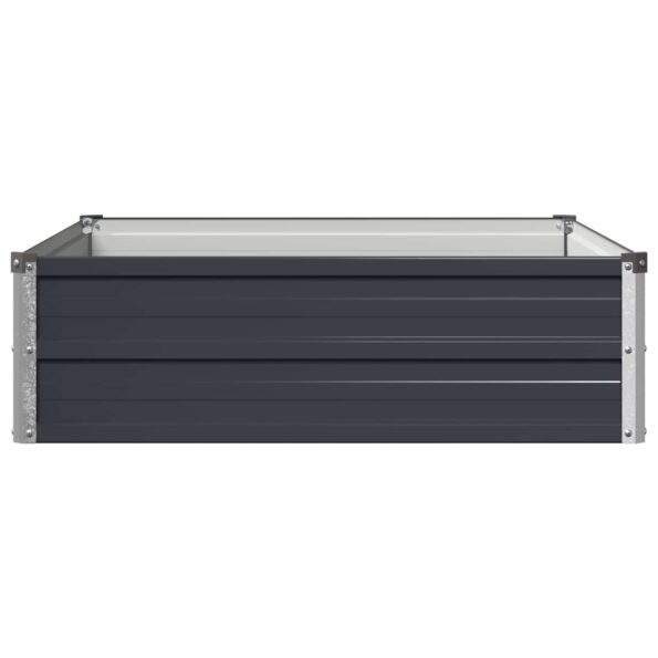 vidaXL Vyvýšený záhon Antracitová 100 x 80 x 24 cm – Obrázok 4
