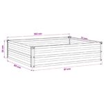 vidaXL Vyvýšený záhon Antracitová 100 x 80 x 24 cm – Obrázok 9