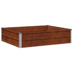 vidaXL Vyvýšený záhon Hrdzavý 100 x 80 x 24 cm corton – Obrázok 2