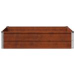 vidaXL Vyvýšený záhon Hrdzavý 100 x 80 x 24 cm corton – Obrázok 4
