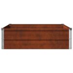 vidaXL Vyvýšený záhon Hrdzavý 100 x 80 x 24 cm corton – Obrázok 5