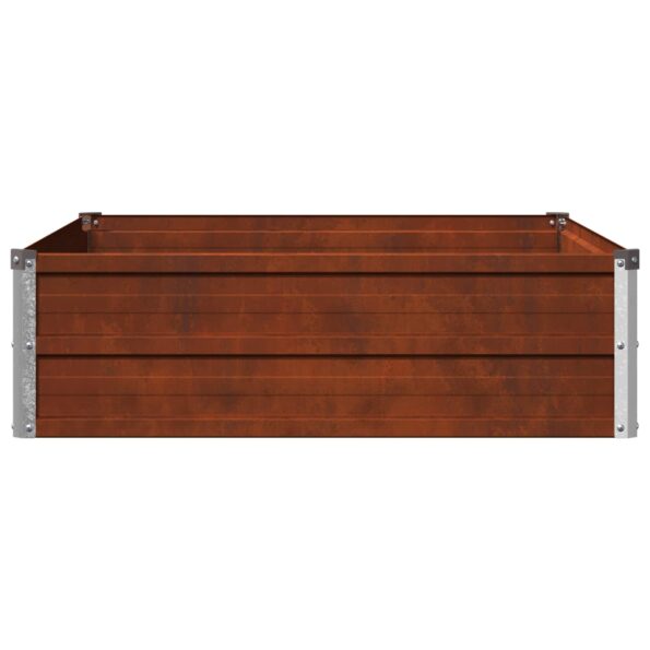 vidaXL Vyvýšený záhon Hrdzavý 100 x 80 x 24 cm corton – Obrázok 5