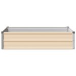 vidaXL Vyvýšený záhon Slonovinová 100 x 80 x 24 cm – Obrázok 3