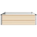 vidaXL Vyvýšený záhon Slonovinová 100 x 80 x 24 cm – Obrázok 4