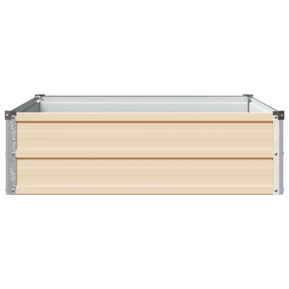 vidaXL Vyvýšený záhon Slonovinová 100 x 80 x 24 cm – Obrázok 4