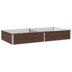 vidaXL Vyvýšený záhon Čierna 160 x 80 x 24 cm studené valcovaná oceľ – Obrázok 2