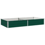 vidaXL Vyvýšený záhon Zelená 160 x 80 x 24 cm studené valcované oceľ – Obrázok 2
