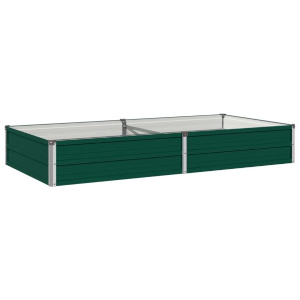 vidaXL Vyvýšený záhon Zelená 160 x 80 x 24 cm studené valcované oceľ – Obrázok 2