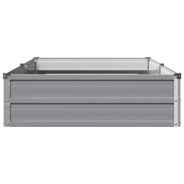 vidaXL Vyvýšený záhon Sivá 160 x 80 x 24 cm studené valcovaná oceľ – Obrázok 4