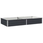 vidaXL Vyvýšený záhon Antracitová 160 x 80 x 24 cm – Obrázok 2