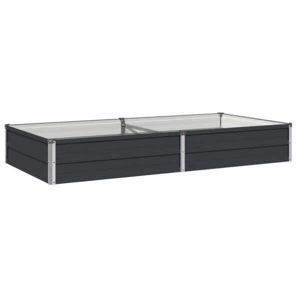 vidaXL Vyvýšený záhon Antracitová 160 x 80 x 24 cm – Obrázok 2