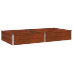 vidaXL Vyvýšený záhon Hrdzavý 160 x 80 x 24 cm corton – Obrázok 2
