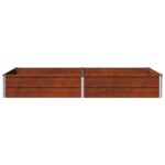 vidaXL Vyvýšený záhon Hrdzavý 160 x 80 x 24 cm corton – Obrázok 4
