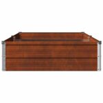 vidaXL Vyvýšený záhon Hrdzavý 160 x 80 x 24 cm corton – Obrázok 5