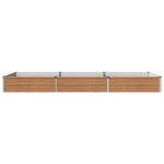 vidaXL Vyvýšený záhon Drevo hnedé 240 x 80 x 24 cm – Obrázok 3