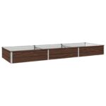 vidaXL Vyvýšený záhon Čierna 240 x 80 x 24 cm studené valcovaná oceľ – Obrázok 2