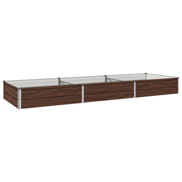 vidaXL Vyvýšený záhon Čierna 240 x 80 x 24 cm studené valcovaná oceľ – Obrázok 2