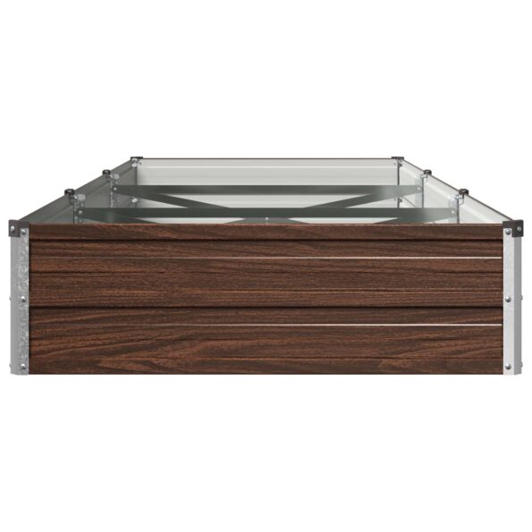 vidaXL Vyvýšený záhon Čierna 240 x 80 x 24 cm studené valcovaná oceľ – Obrázok 4