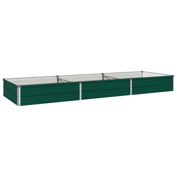 vidaXL Vyvýšený záhon Zelená 240 x 80 x 24 cm studené valcované oceľ – Obrázok 2
