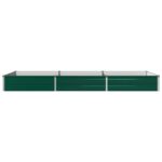 vidaXL Vyvýšený záhon Zelená 240 x 80 x 24 cm studené valcované oceľ – Obrázok 3