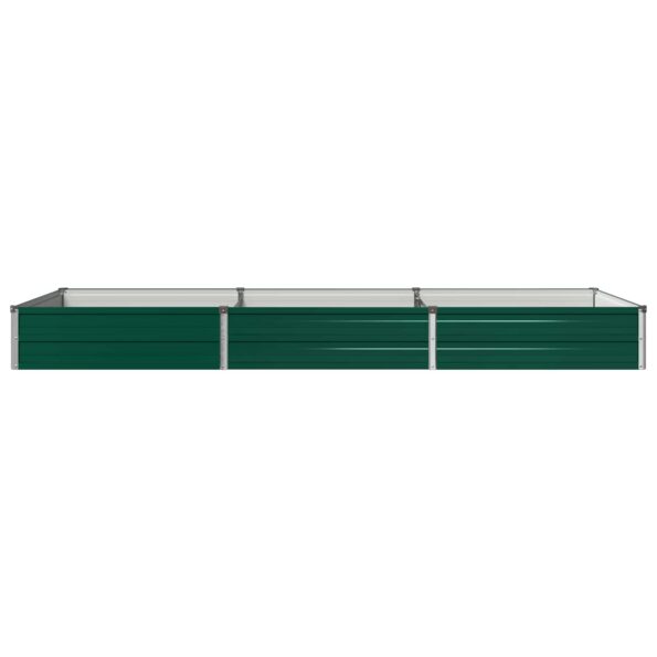 vidaXL Vyvýšený záhon Zelená 240 x 80 x 24 cm studené valcované oceľ – Obrázok 3