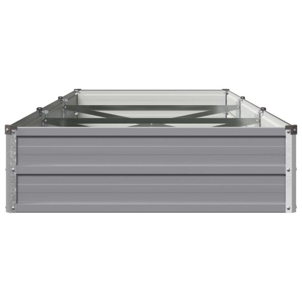 vidaXL Vyvýšený záhon Sivá 240 x 80 x 24 cm studené valcovaná oceľ – Obrázok 4