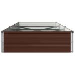 vidaXL Vyvýšený záhon Hnedá 240 x 80 x 24 cm studené valcovaná oceľ – Obrázok 4