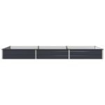 vidaXL Vyvýšený záhon Antracitová 240 x 80 x 24 cm – Obrázok 3