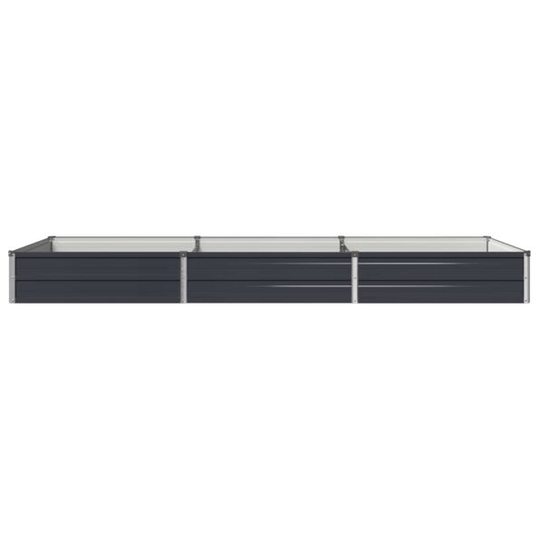 vidaXL Vyvýšený záhon Antracitová 240 x 80 x 24 cm – Obrázok 3