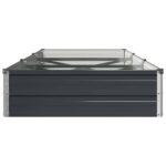 vidaXL Vyvýšený záhon Antracitová 240 x 80 x 24 cm – Obrázok 4