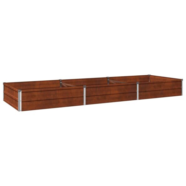 vidaXL Vyvýšený záhon Hrdzavý 240 x 80 x 24 cm corton – Obrázok 2