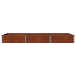 vidaXL Vyvýšený záhon Hrdzavý 240 x 80 x 24 cm corton – Obrázok 4
