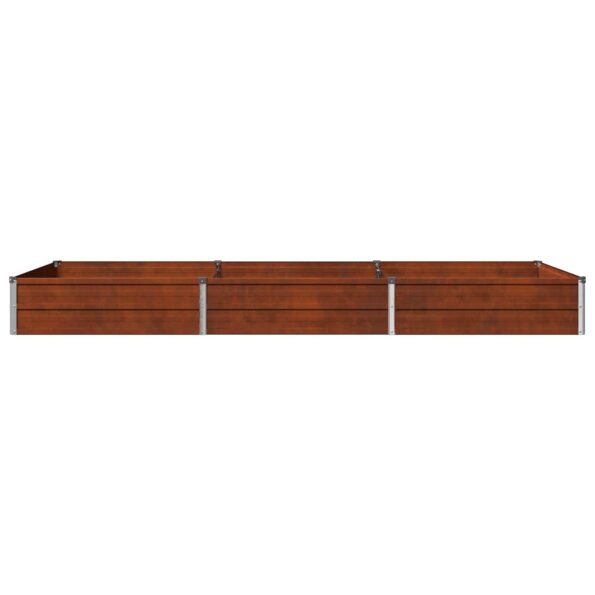 vidaXL Vyvýšený záhon Hrdzavý 240 x 80 x 24 cm corton – Obrázok 4