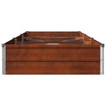 vidaXL Vyvýšený záhon Hrdzavý 240 x 80 x 24 cm corton – Obrázok 5