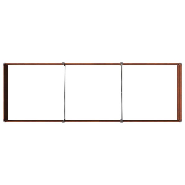 vidaXL Vyvýšený záhon Hrdzavý 240 x 80 x 24 cm corton – Obrázok 6