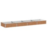 vidaXL Vyvýšený záhon Drevo hnedé 320 x 80 x 24 cm – Obrázok 2