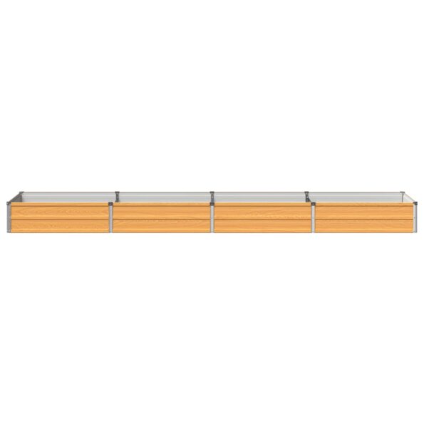 vidaXL Vyvýšený záhon Prírodná 320 x 80 x 24 cm studené valcovaná oceľ – Obrázok 3