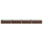 vidaXL Vyvýšený záhon Čierna 320 x 80 x 24 cm studené valcovaná oceľ – Obrázok 3