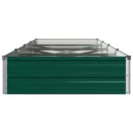 vidaXL Vyvýšený záhon Zelená 320 x 80 x 24 cm studené valcované oceľ – Obrázok 4