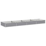 vidaXL Vyvýšený záhon Sivá 320 x 80 x 24 cm studené valcovaná oceľ – Obrázok 2