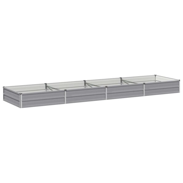 vidaXL Vyvýšený záhon Sivá 320 x 80 x 24 cm studené valcovaná oceľ – Obrázok 2