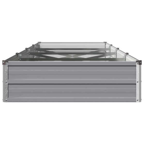 vidaXL Vyvýšený záhon Sivá 320 x 80 x 24 cm studené valcovaná oceľ – Obrázok 4